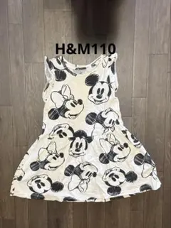 H &M110 ミニーちゃん　ワンピース