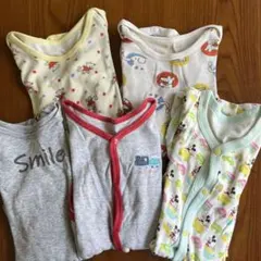 ベビー長袖ロンパース5着(UNIQLO、ニトリ、マザウェイズ、赤ちゃん本舗)