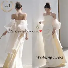 ウェディングドレス マーメイド ベール付　前撮り/結婚式/二次会