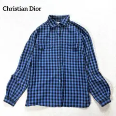 Christian Dior ディオール ブラウス 長袖 シアサッカー L - メルカリ
