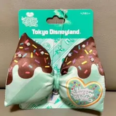 東京ディズニーランド スイーツヘアバンド　チョコミント　ヘアゴム　リボン
