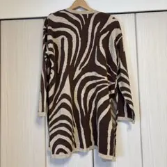 ゼブラ柄ロングカーディガンのサムネイル