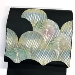 夏用　紗　名古屋帯　洗える着物　蝶　スカイブルー　金糸　銀糸　着物　043tz 夏用 紗 名古屋帯 洗える着物 蝶 スカイブルー 金糸 銀糸 着物 043tz