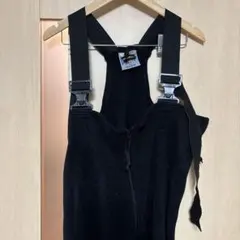 NCED フリースオーバーオール 黒