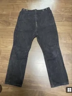 KAPITAL 14oz ブラック×キナリデニム ポートバギーパンツ - メルカリ