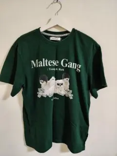Wai Kei Maltese Gang Tシャツ グリーンのサムネイル