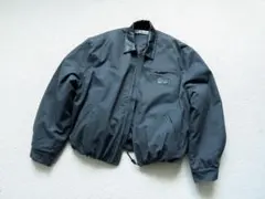 襟レザー ブルゾン