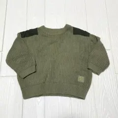 ZARA オリーブグリーン ニット 9-12M