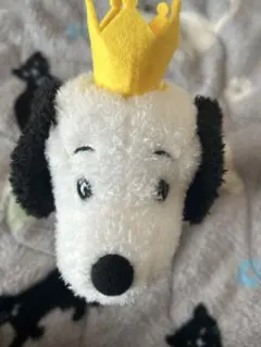 スヌーピー 王冠付きぬいぐるみ 71周年