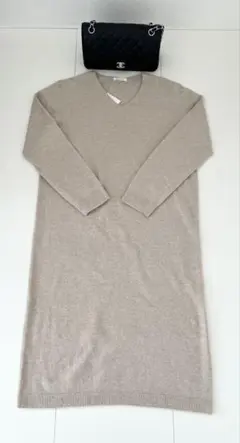 新品タグ付　eversince ウールニットワンピース　14300円