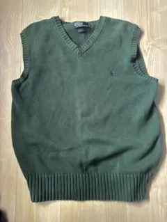 Polo by Ralph Lauren ニットベスト ダークグリーン