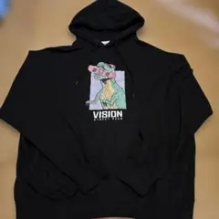 VISION STREET WEAR ブラックパーカー Lのサムネイル