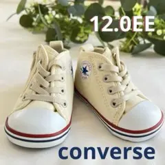 【美品】CONVERSEコンバース　ベビー　スニーカー　12.0EEジッパー付