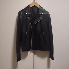 tk.takeo kikuchi ラムレザー ダブルライダースジャケット 黒 M