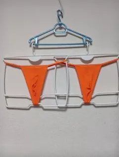 ＨＯＭ Ｔバック オレンジ メッシュ　M ２枚セット