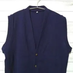 ニット ベスト ネイビー USA古着
