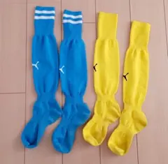 PUMAサッカーソックス フットサル ジュニア 22cm〜24cm ２足セット