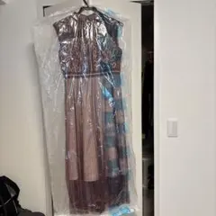 結婚式お呼ばれ レッドレースパーティードレス