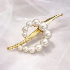 即日発送❣️パール ブローチ 上品 フォーマル 卒業式 入学式 セレモニー 結婚式