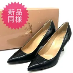 【新品同様】1回のみ着用 ブティックオーサキ 上品綺麗 23cm 黒 ハイヒール