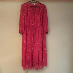 ユニクロ　小花柄　ワンピース