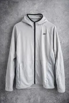 reebok グレー フード付き パーカー