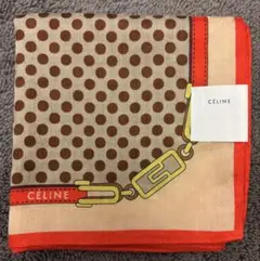未使用　セリーヌ　大判ハンカチ