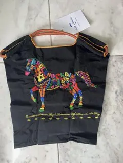 新品正規 Ball＆Chain フラワーホース Mサイズ 黒 エコバッグ ボール