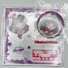 黒須あろま　アクリルジオラマ＋缶バッジ　まるくじ アイカツ！×プリパラ
