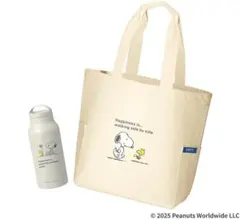 当選品おまけ3個付スヌーピートートバッグ＆サーモマグボトル巾着袋付限定非売品
