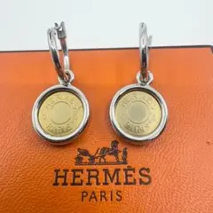 【本物】HERMES セリエ ピアス シルバー ゴールド コンビ 本物】HERMES セリエ ピアス シルバー ゴールド コンビ - メルカリ
