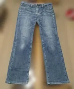 フレアデニムパンツ ライトブルー