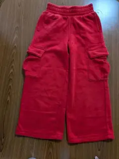 GAP KIDS 赤 カーゴパンツ 6-7