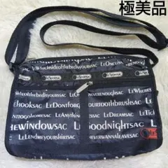 極美品　レスポートサック　ショルダーバッグ　ローマ字　黒　LeSportsacのサムネイル