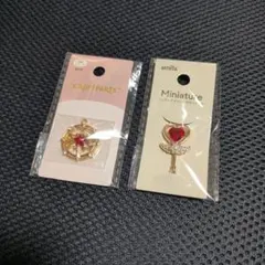 セリアamifa ミニチュアステッキ ＆ CRAFTPARTS 魔法陣レッド