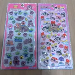 正規品　プチドロップステッカー　トイストーリー　パワパフ　2枚セット
