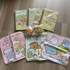 すみっコぐらし セット ノート・ハンカチ・ぬいぐるみ　一条工務店