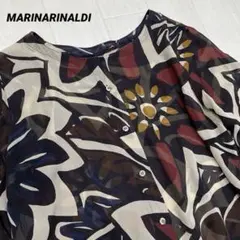 ☆極美品☆ マリナリナルディマックスマーラシルクバイカラーブラウス