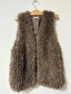 クラシカルエルフ ベスト ボリューム プードル フェィクファー ファーベスト