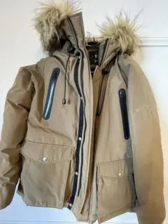 Schott NYC ベージュ ダウンジャケット Sのサムネイル