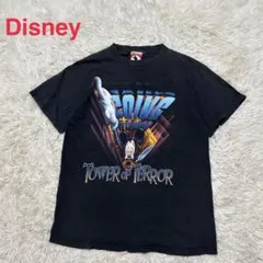 90s Disney タワーオブテラー　ミッキーマウス　半袖Tシャツ　古着　黒