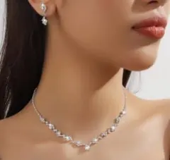 ウエディングセット　ブライダルアクセサリー　4点セット