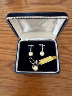 FUSCO パール付きカフスセット