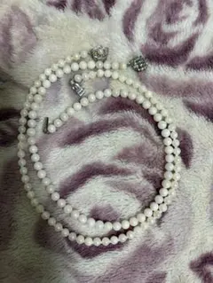 ホワイトパールセット2ネックレス