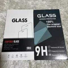iPhone用 9H強化ガラス保護フィルム 2個セット