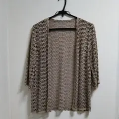 レースカーディガン（七部袖）　LLサイズ