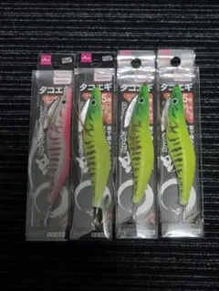 ダイソー タコエギ 3.5号 ·個 ラトル入 イエロー ピンク エギ DAISOのサムネイル