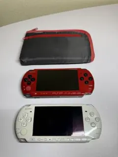 SONY / PSP3000本体2台セット　ジャンク扱い1ケース付き