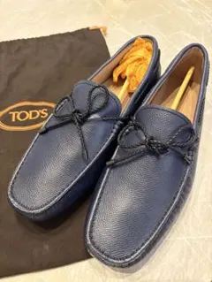 【新品未使用】TOD'S メンズ ローファー ネイビー レザー 5 1/2のサムネイル