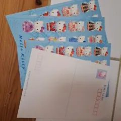 ハローキティ 　ポストカード　シール